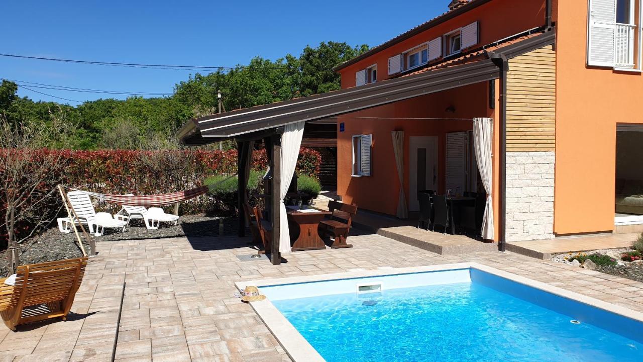 Villa Kras Rabac Labin Ripenda Pool Ripenda Kras Bagian luar foto